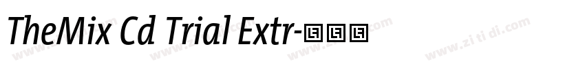 TheMix Cd Trial Extr字体转换